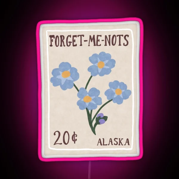 Forget Me Nots RGB Neon Sign