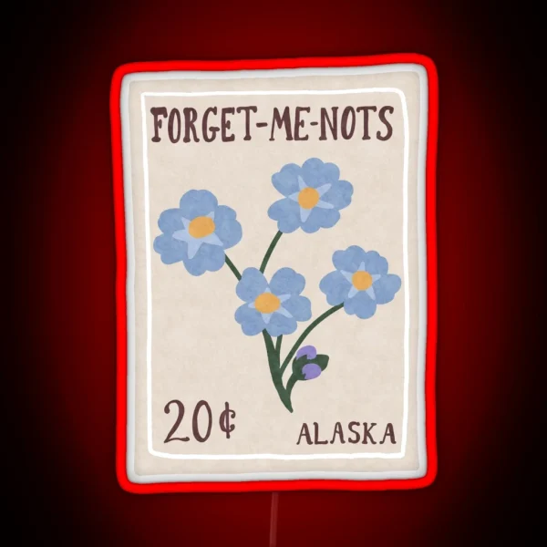 Forget Me Nots RGB Neon Sign