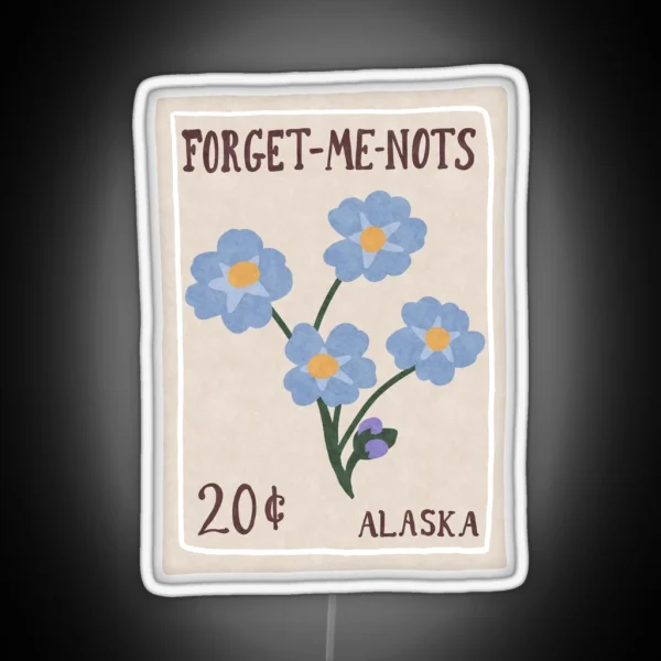 Forget Me Nots RGB Neon Sign