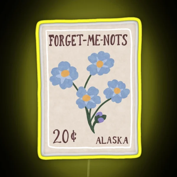 Forget Me Nots RGB Neon Sign