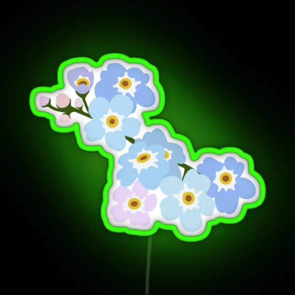 Forget Me Nots RGB Neon Sign