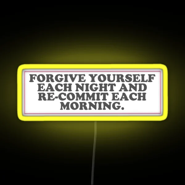 Forgive Yourself RGB Neon Sign
