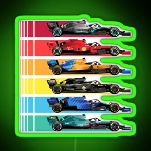 Formula Racing Cars 2023 RGB Neon Sign