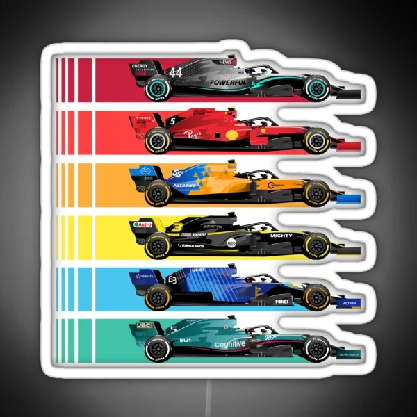 Formula Racing Cars 2023 RGB Neon Sign