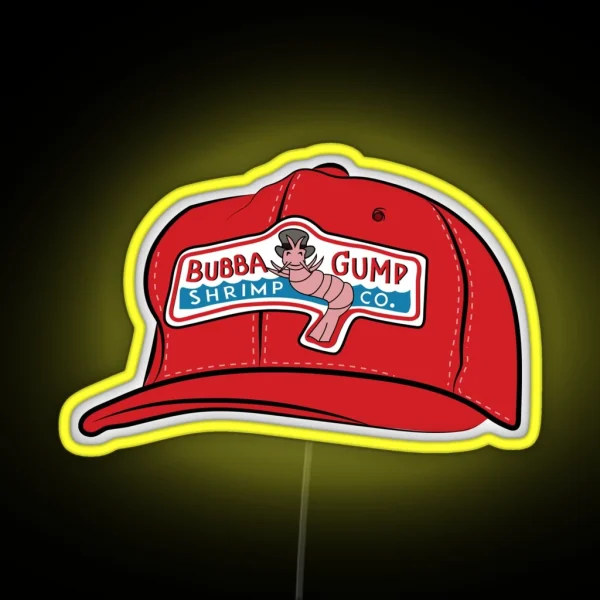 Forrest Gump Bubba Gump Shrimp Co Hat RGB Neon Sign