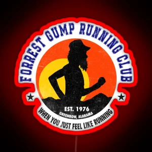 Forrest Gump Running Club RGB Neon Sign