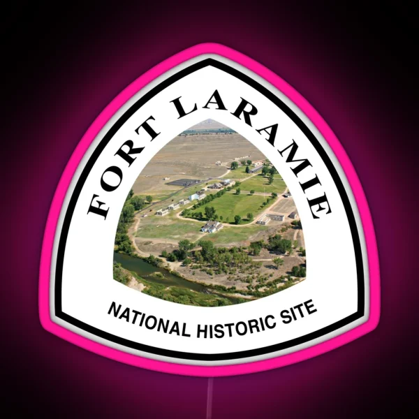 Fort Laramie National Historic Site Trail Marker RGB Neon Sign