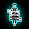 Neon Fortis Fortuna Adiuvat Latin Motivational Sign with Vibrant RGB Lighting