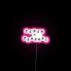 Vibrant Forza-inspired Ferrari RGB neon effect LED digital art display