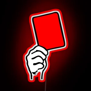 Foul Red Card RGB Neon Sign