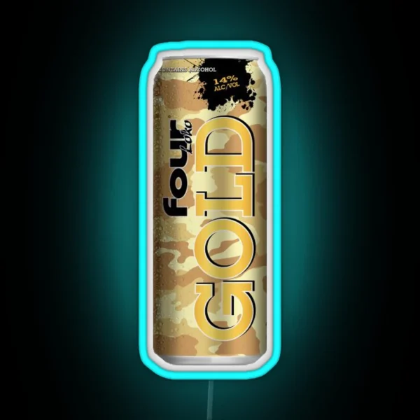 Four Loko Gold RGB Neon Sign