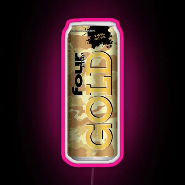 Four Loko Gold RGB Neon Sign