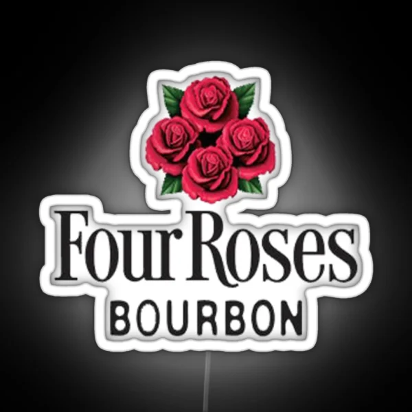 Four Roses Bourbon Whiskey Whisky RGB Neon Sign