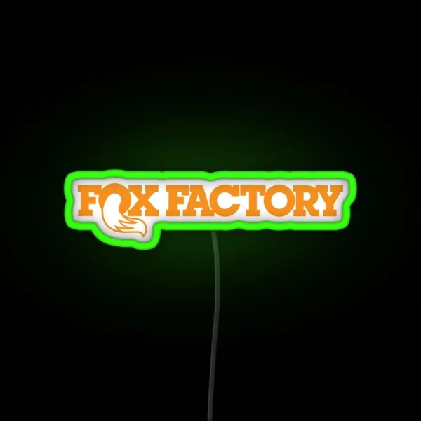 FOX FACTORY RACING SHOX LOGO RGB Neon Sign