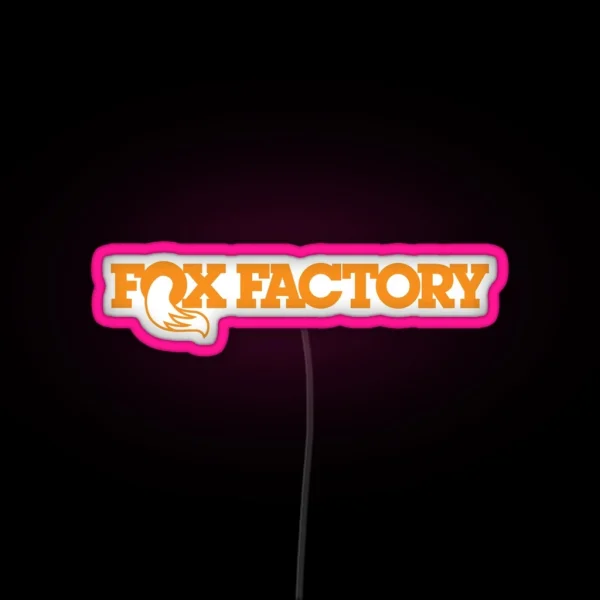 FOX FACTORY RACING SHOX LOGO RGB Neon Sign