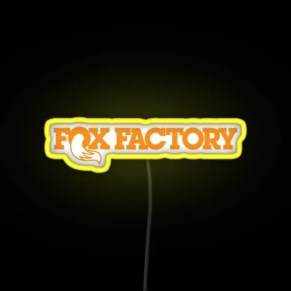 FOX FACTORY RACING SHOX LOGO RGB Neon Sign