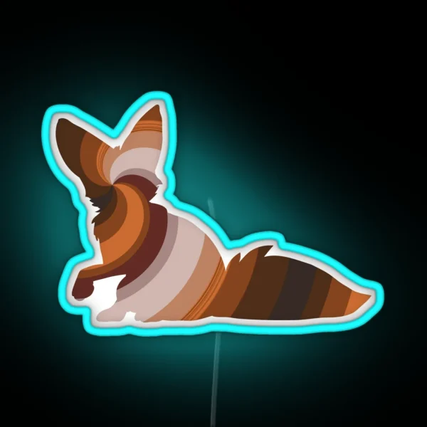 Fox Legendary Animals RGB Neon Sign