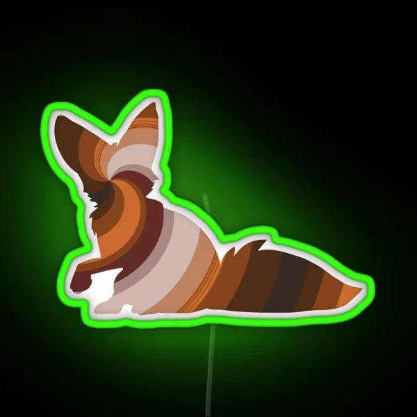 Fox Legendary Animals RGB Neon Sign