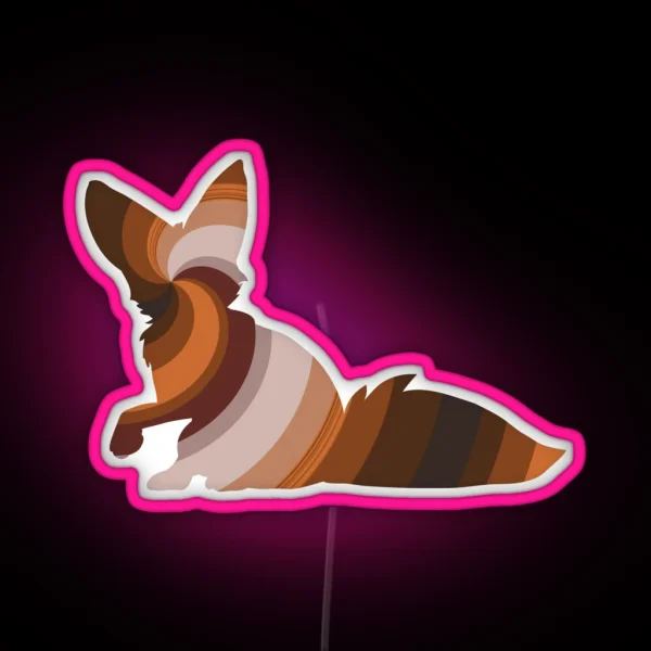 Fox Legendary Animals RGB Neon Sign