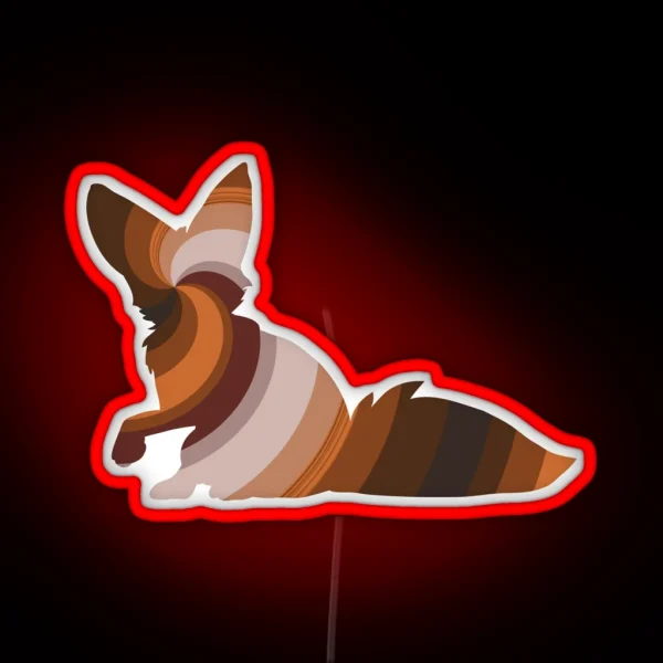 Fox Legendary Animals RGB Neon Sign
