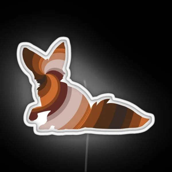 Fox Legendary Animals RGB Neon Sign