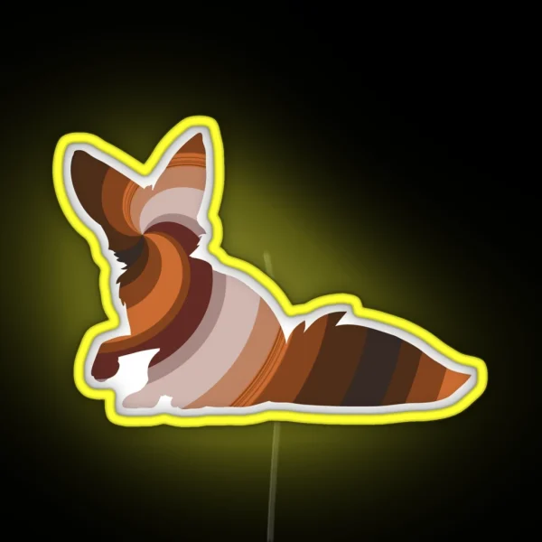 Fox Legendary Animals RGB Neon Sign