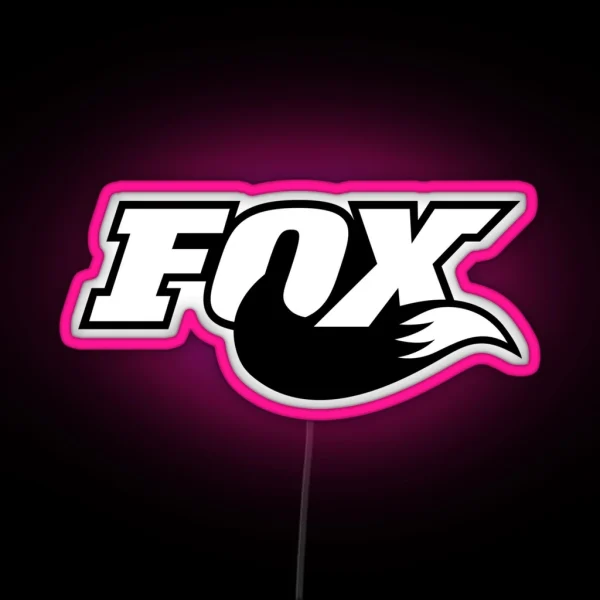 Fox Racing Tail Logo RGB Neon Sign