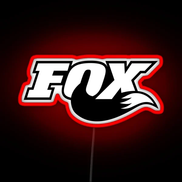 Fox Racing Tail Logo RGB Neon Sign