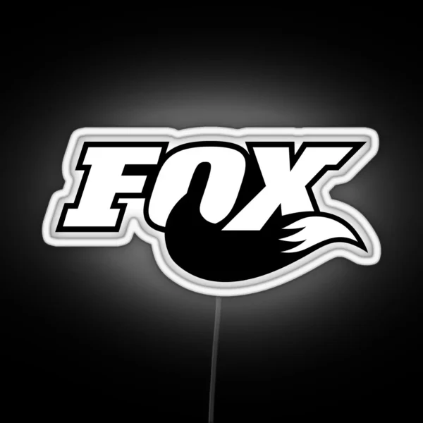 Fox Racing Tail Logo RGB Neon Sign