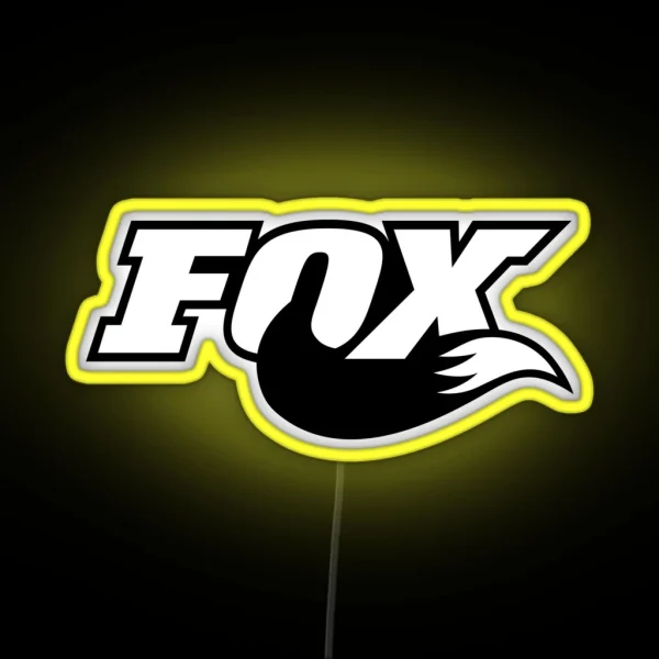 Fox Racing Tail Logo RGB Neon Sign