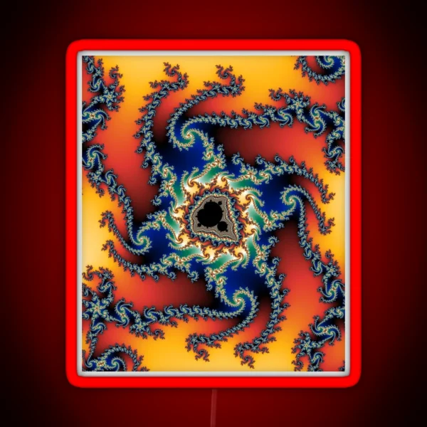 Fractal 3 Mandelbrot Set RGB Neon Sign