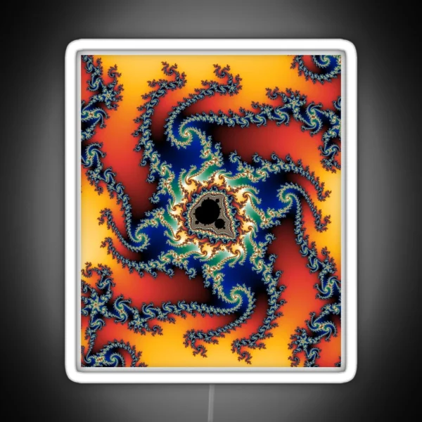 Fractal 3 Mandelbrot Set RGB Neon Sign