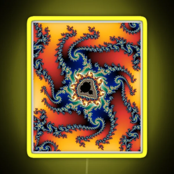Fractal 3 Mandelbrot Set RGB Neon Sign