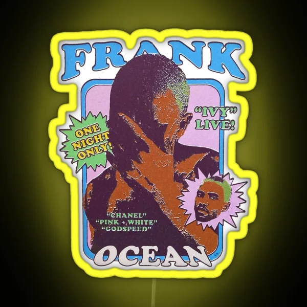 Frank Ocean Blond Secrets You Never Knew RGB Neon Sign