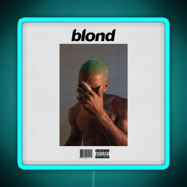 Frank Ocean Blonde Album Cover RGB Neon Sign