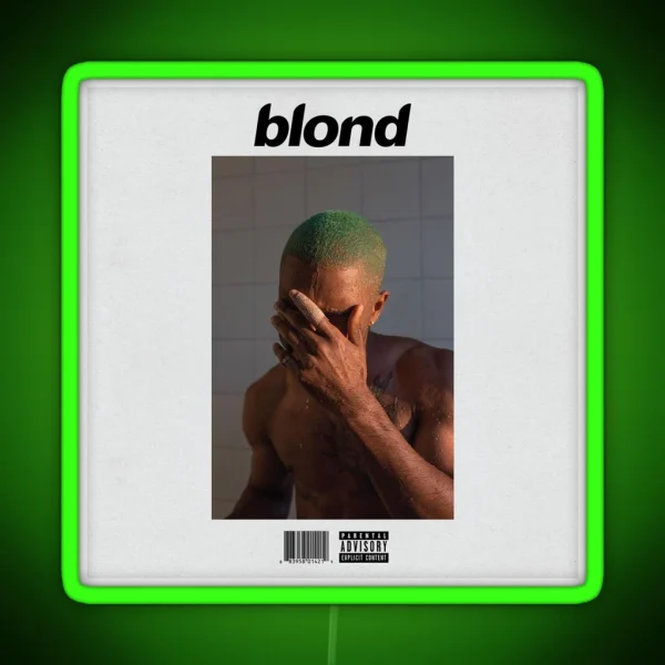 Frank Ocean Blonde Album Cover RGB Neon Sign