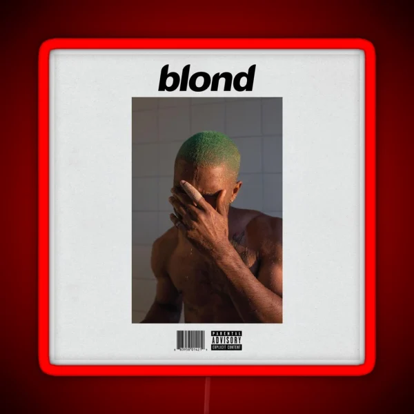 Frank Ocean Blonde Album Cover RGB Neon Sign