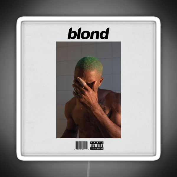 Frank Ocean Blonde Album Cover RGB Neon Sign