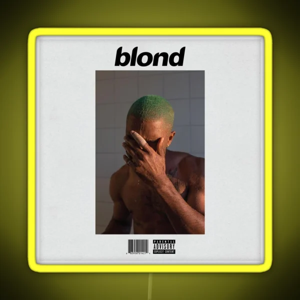 Frank Ocean Blonde Album Cover RGB Neon Sign