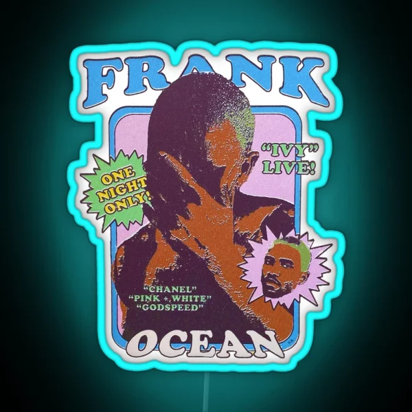 Frank Ocean Vintage Retro Aesthetic Inspired RGB Neon Sign