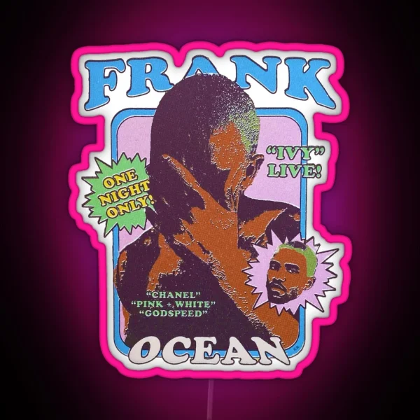 Frank Ocean Vintage Retro Aesthetic Inspired RGB Neon Sign