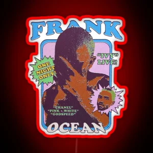 Frank Ocean Vintage Retro Aesthetic Inspired RGB Neon Sign