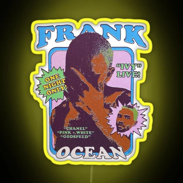 Frank Ocean Vintage Retro Aesthetic Inspired RGB Neon Sign