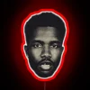 Neon 'FRANK' Sign in Vibrant RGB Colors for Home Decor