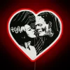 Electric Gothic Horror Collection Sign with RGB Frankenstein and Bride.