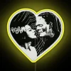 Vintage Gothic inspired LED heart light for emo teenagers and goths.