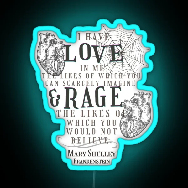 Frankenstein Quote RGB Neon Sign