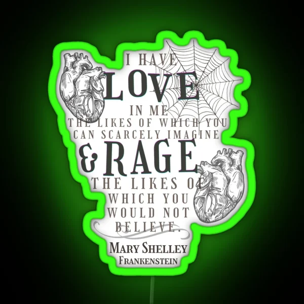 Frankenstein Quote RGB Neon Sign