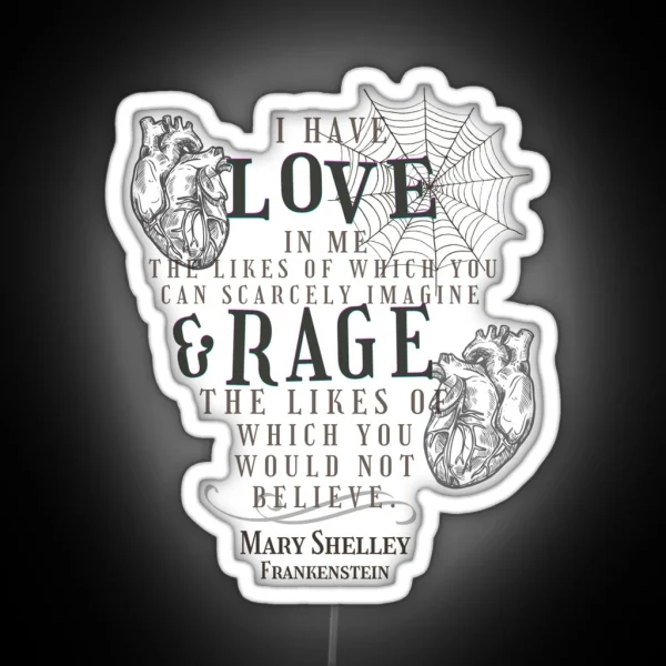 Frankenstein Quote RGB Neon Sign