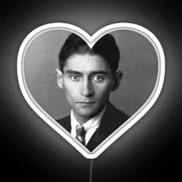 Franz Kafka Heart I Love Franz Kafka RGB Neon Sign